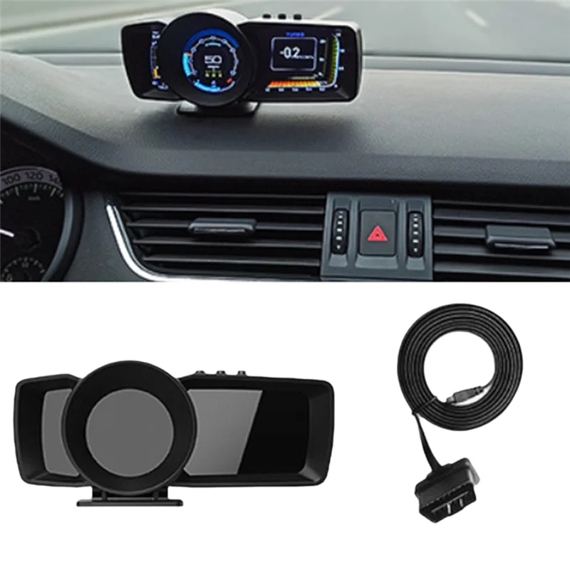 A600 سيارة HUD متعددة الوظائف رئيس يصل عرض Obd + GPS الذكية عداد السرعة نظام إنذار مقياس السيارة