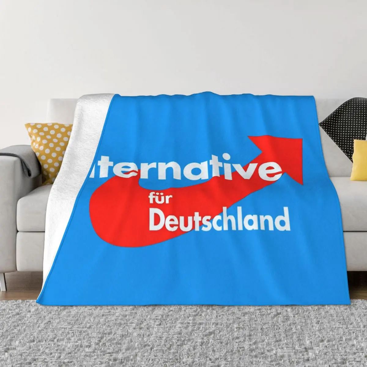 Alternative Afd Germany Fleece Blankets Funny Throw Blanket for Bed Sofa Couch 200x150cm Bedspread