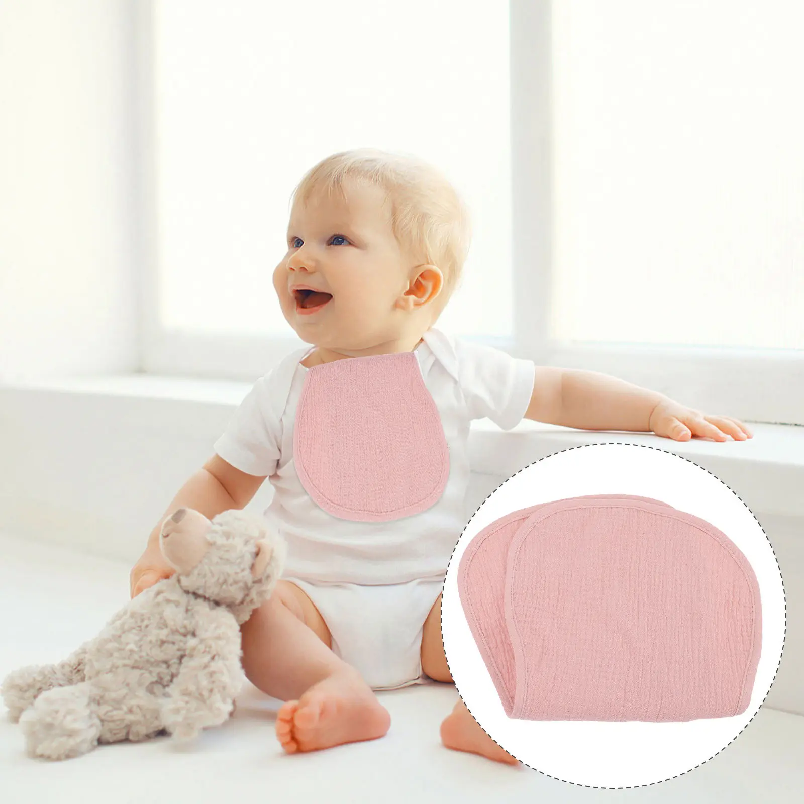 

Large Soft Cotton Baby Burp Cloth for Newborns Absorbent Burping Rag Gentle on Sensitive for Nursing Drool