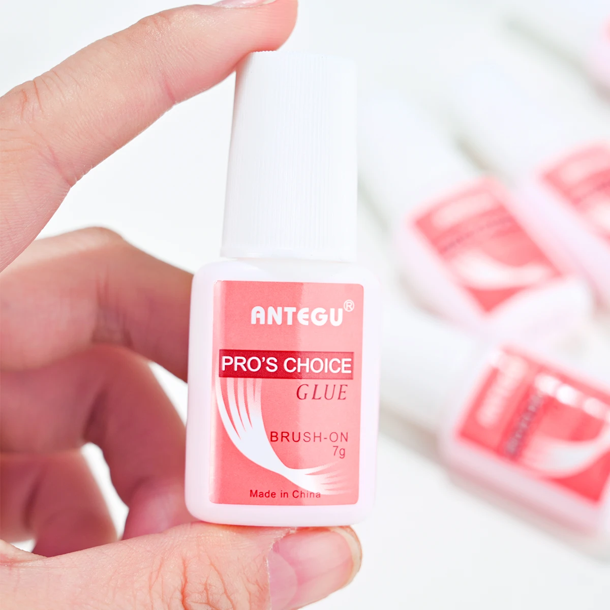 6 Bottles Super Strong Nail Glue For Nail Tips,Acrylic Nails and Press On Nails (7ml) Nail Bond Brush On Nail Glue For Press On