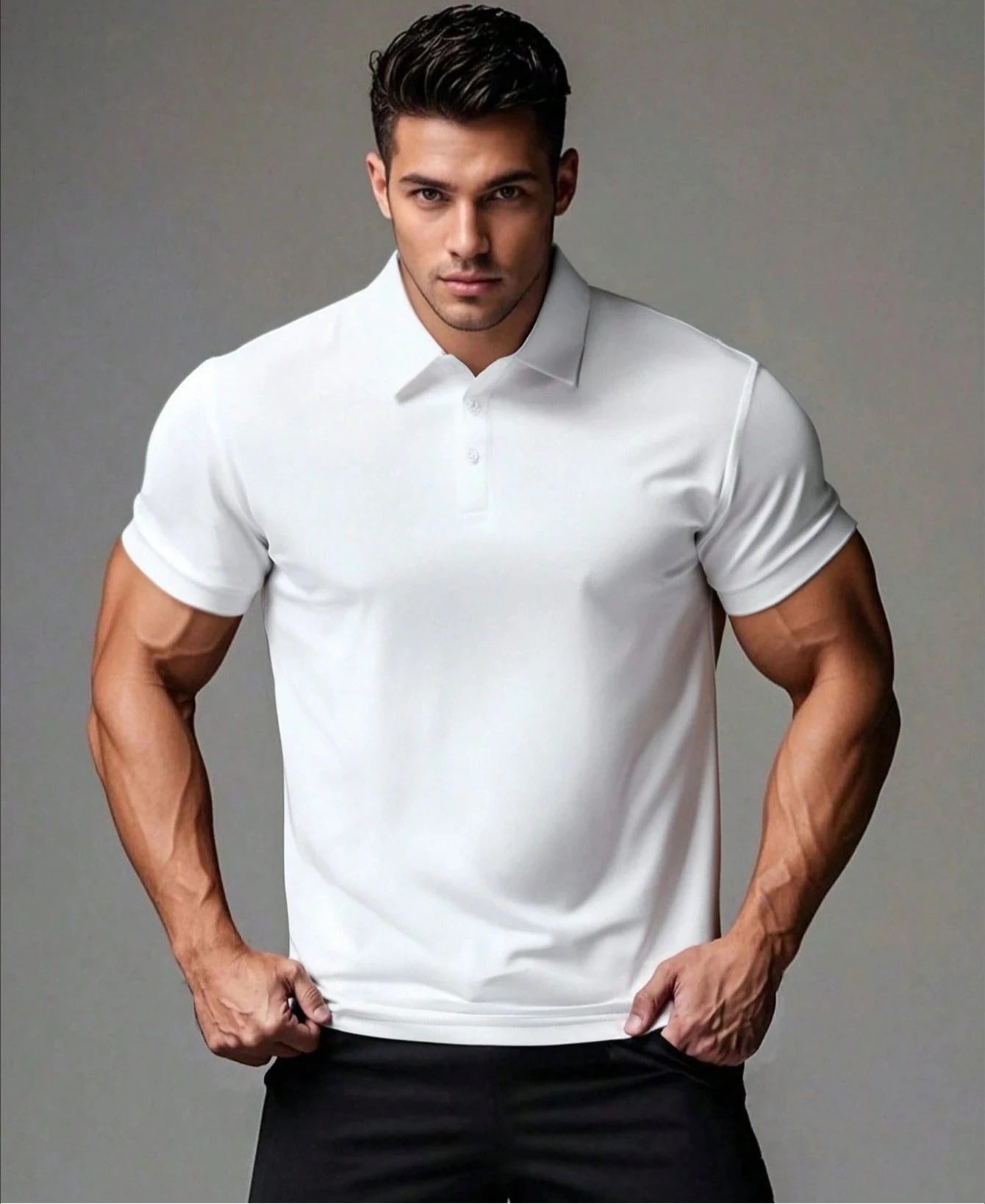 Men's Casual Breathable Business POLO Shirt Boyfriend Style Summer Hip Hop Men Clothing Casual Daily Street Polo Harajuku Y2k