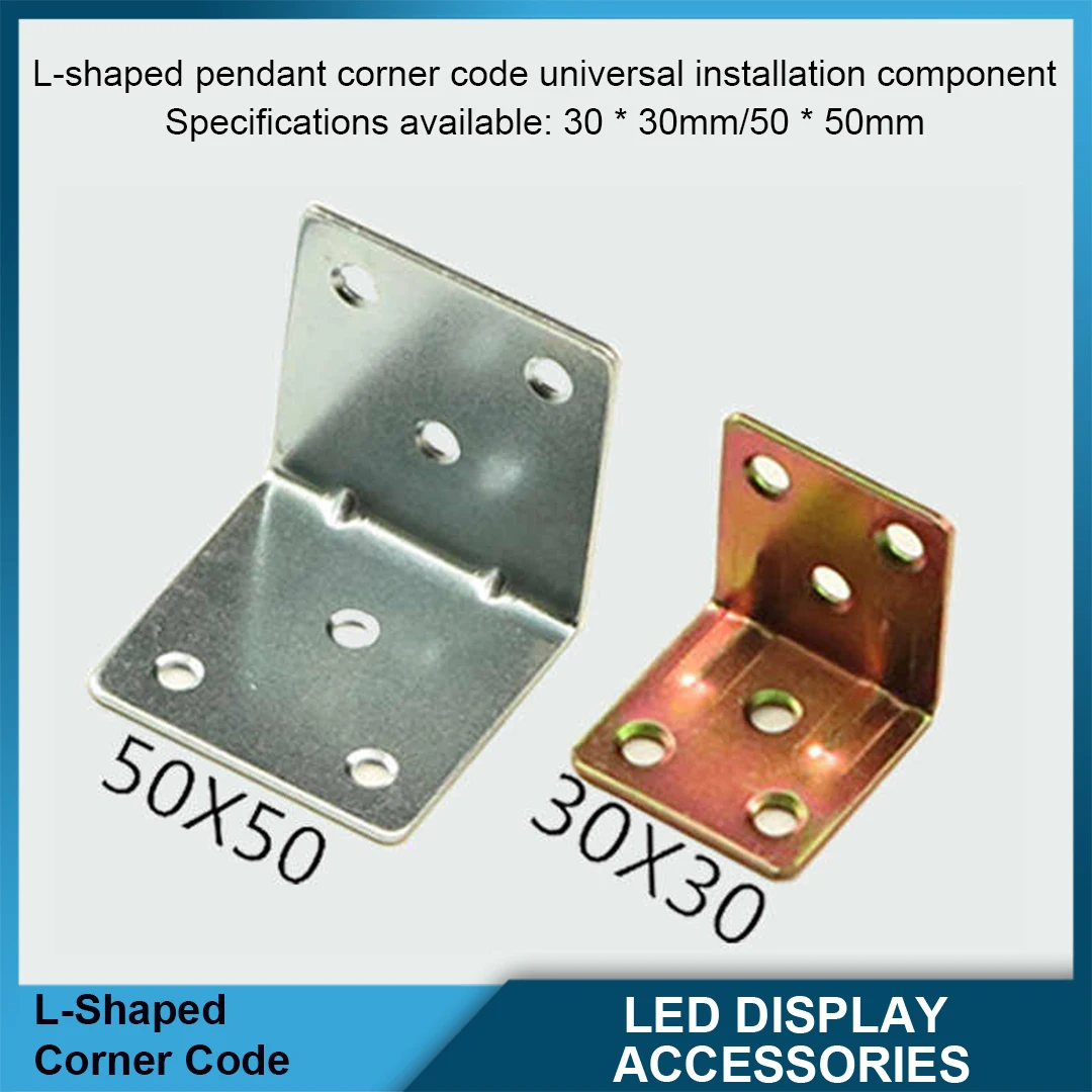 

LED Display Screen L-Shaped Hanging Accessories Electronic Corner Code Door Head Screen Frame Hook Installation Material