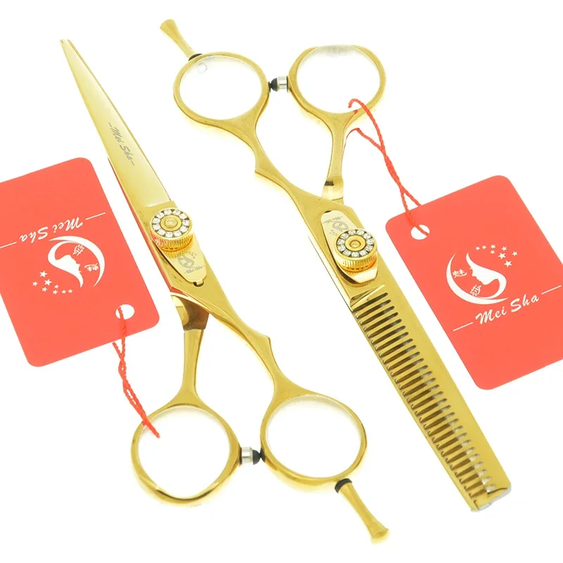 Meisha 5.5/6 inch Professional Barber Hair Cutting Scissors Hair Salon Thinning Shears Hairdressing Styling Tools Haircut A0068A