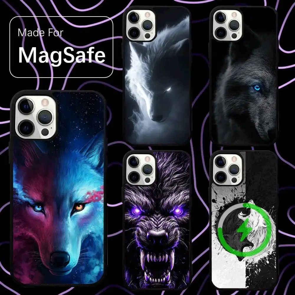 

Wolf Animals Cool Phone Case For iPhone 16,15,14,13,12,11,Pro,Max,Plus,Mini,SE New Magsafe Magnetic Wireless Charging