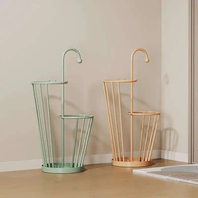 

Umbrella Storage Rack Large Capacity Commercial Iron Umbrella Bucket Household Floor-Standing Creative Door Umbrella Storage
