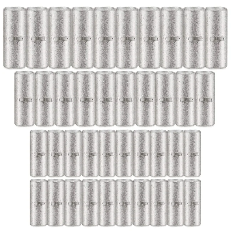 

10pcs Gauge 8 6 4 Butt Terminal Electrical Wire Connectors Tinned Copper Crimp Splices Cable Ferrules
