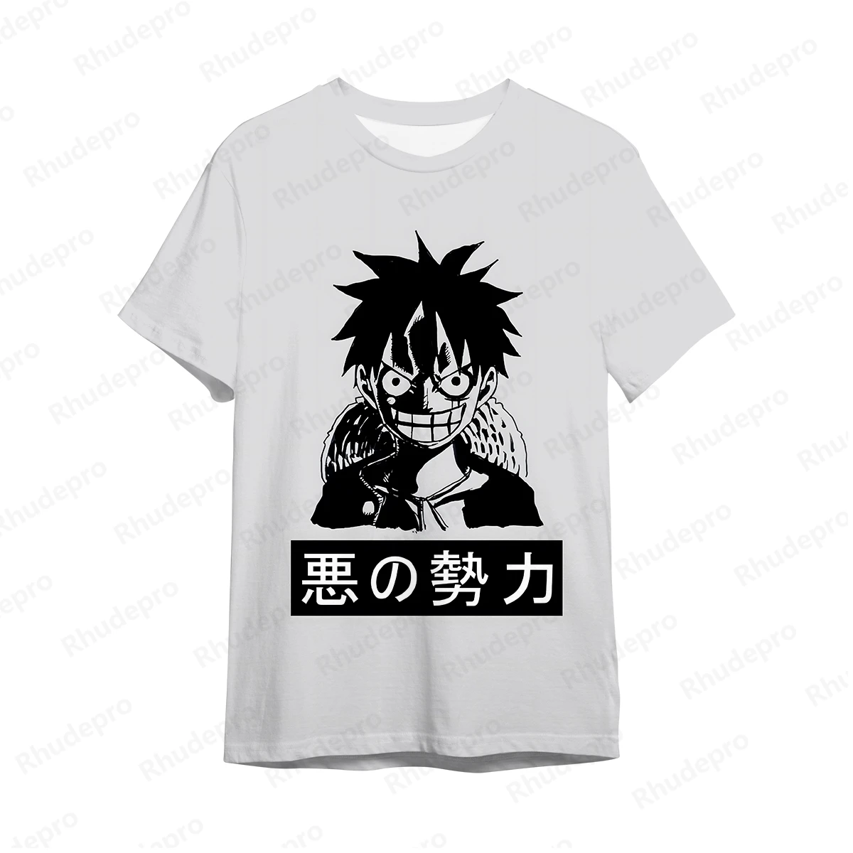 One Piece Men's Anime Monkey D. Luffy 3D Printing Role Play Women's Children's Street T-shirts Unisex Oversized Top Short Sleeve