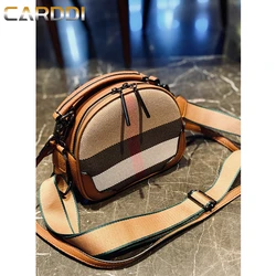 Bolsa de couro genuíno casual para mulheres, bolsa crossbody, alta capacidade, bolsa de luxo, marca de moda, tendências, senhoras, novo, 2023