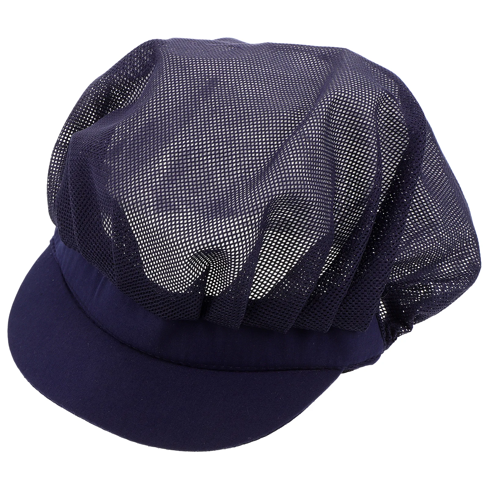 

Chef Hats Mesh Caps for Men Women Navy Cotton Adults Work Unisex Kitchen Cooking Breathable Durable Food Service Chef Wear