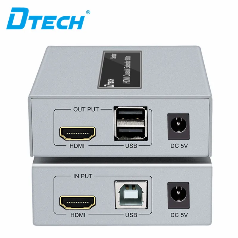 

DTECH Хорошее качество Поддержка Ir 4K Kvm Usb C HDMI к оптоволоконному удлинителю с оптоволоконным модулем 300M