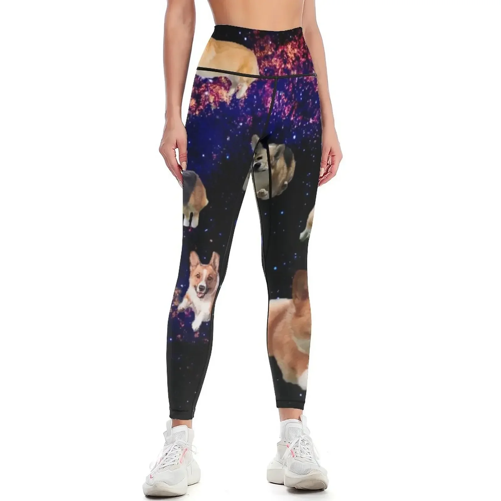 

Space Corgis Leggings Women's fitness sports shirts gym gym's clothing Sports female Womens Leggings