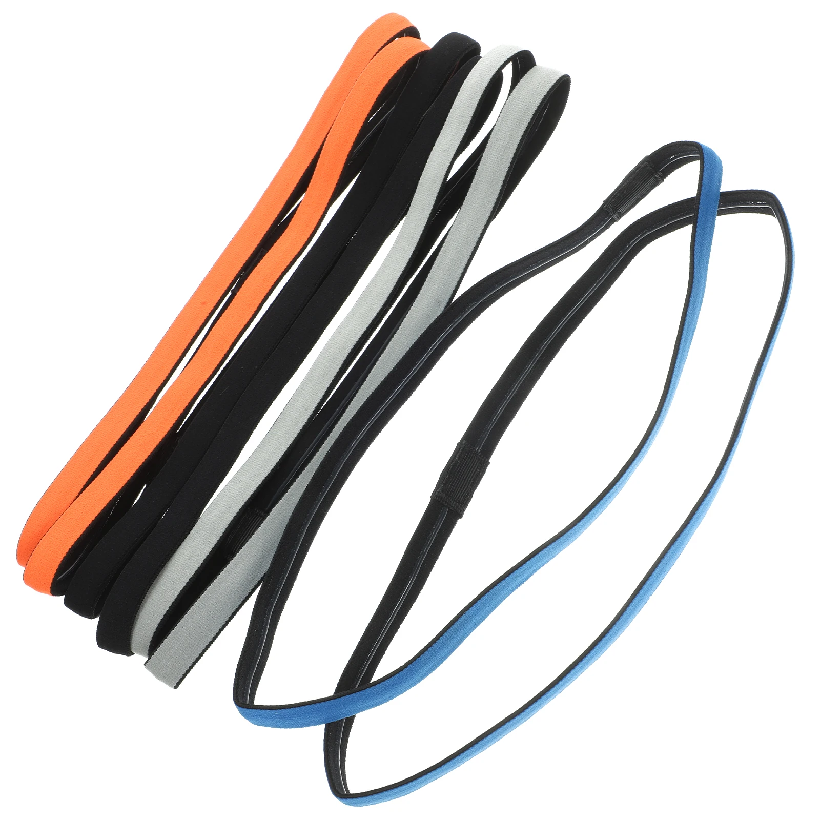 

8 Pcs High Elastic Silicone Anti Sweat Headbands for Women Men Running Yoga Hair Accessories Athletic Headbands