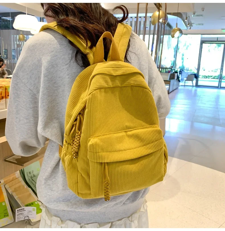 Personalized Custom High-capacity Corduroy Bag, College Style Travel Bag, Solid Color Campus Bag, High Quality And Unique Gifts