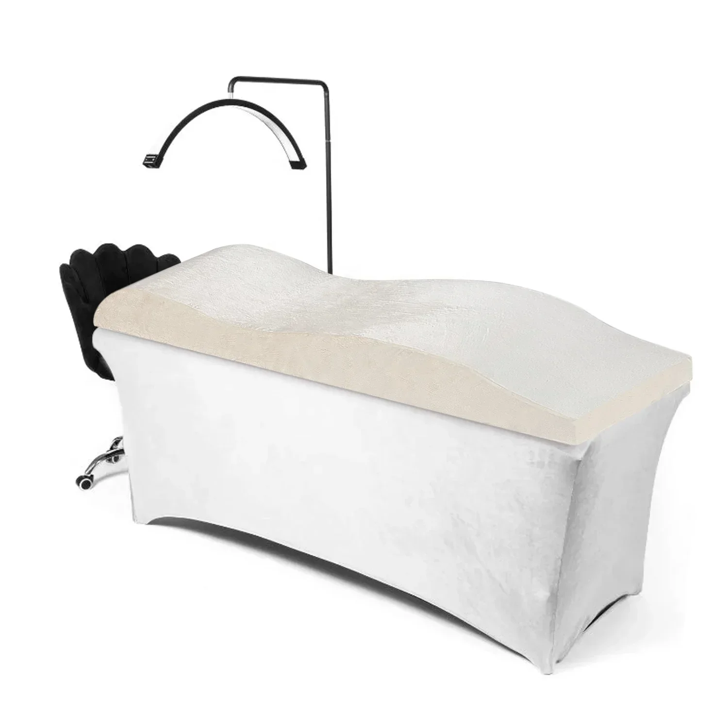 Colchón curvo para cama de pestañas, extensión de pestañas para salón de belleza, colchón de belleza