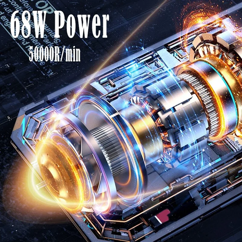 Przenośna dmuchawa do sprężonego odpylacz powietrza czyszcząca do komputera ładującego USB domowa dmuchawa środek czyszczący do samochodu potężne czyszczenie trwałe A