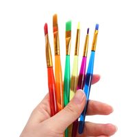 6pcs/set Paint Brushes Art Brush for Acrylic Oil Watercolor Artist Professional Painting Kits
