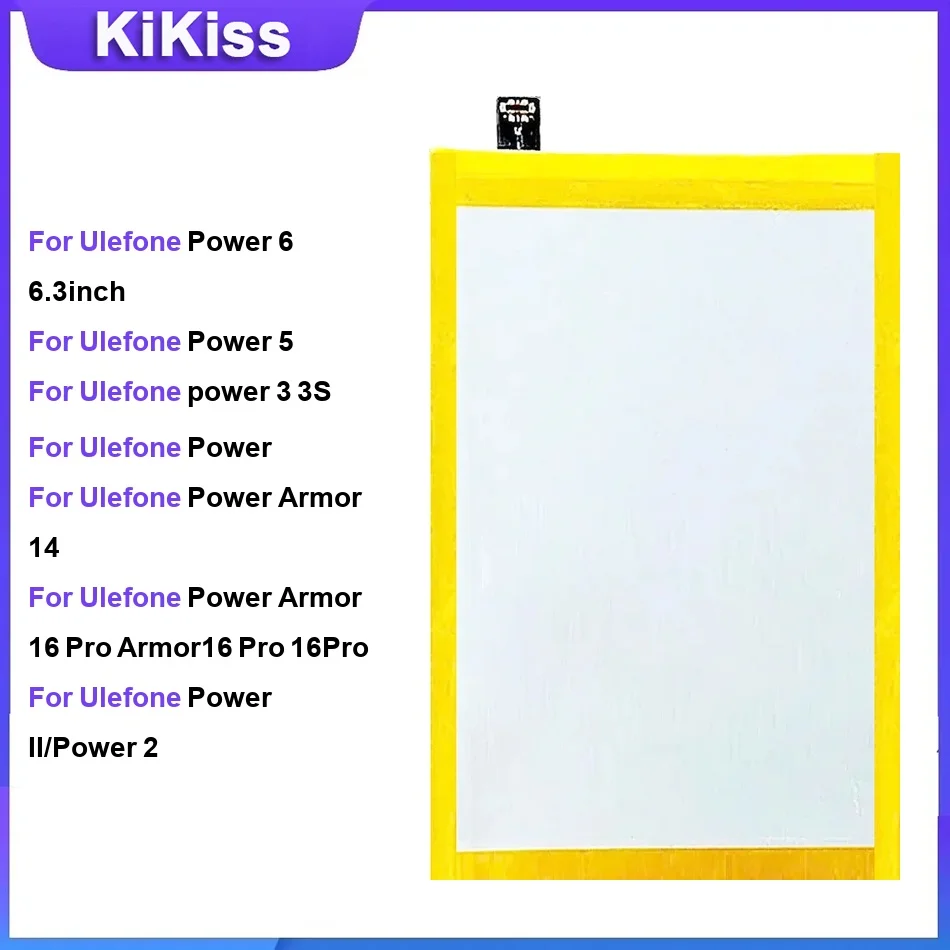 Battery For Ulefone Power 6 6.3inch Power 5  power 3 3S Power Power Armor 14/16 Pro Armor16 Pro 16Pro Power II/Power 2