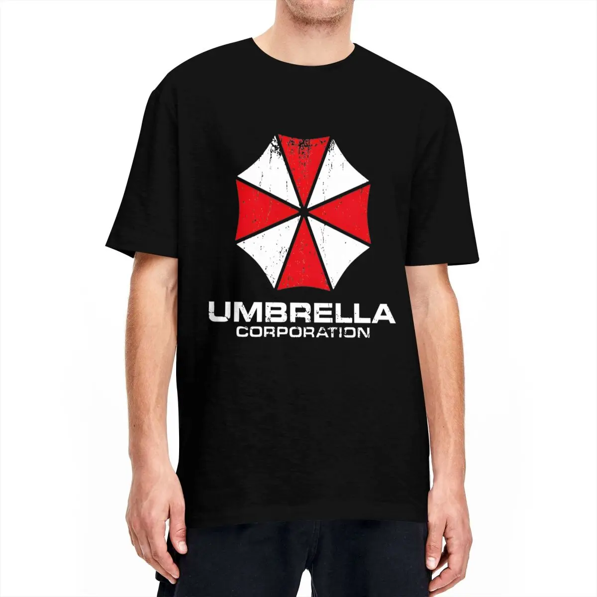 Umbrellas Corporations T Shirt Beach Residents Evils Y2K Funny T-Shirts 100 Cotton Hipster Tshirt For Men's Short Sleeve Clothes