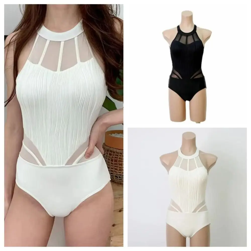 

Vintage Quick Dry Women Swimsuits Solid Color Elastic Girl Bathing Suit Slim Fit Beachwear Bodysuit Swimwear Surfing