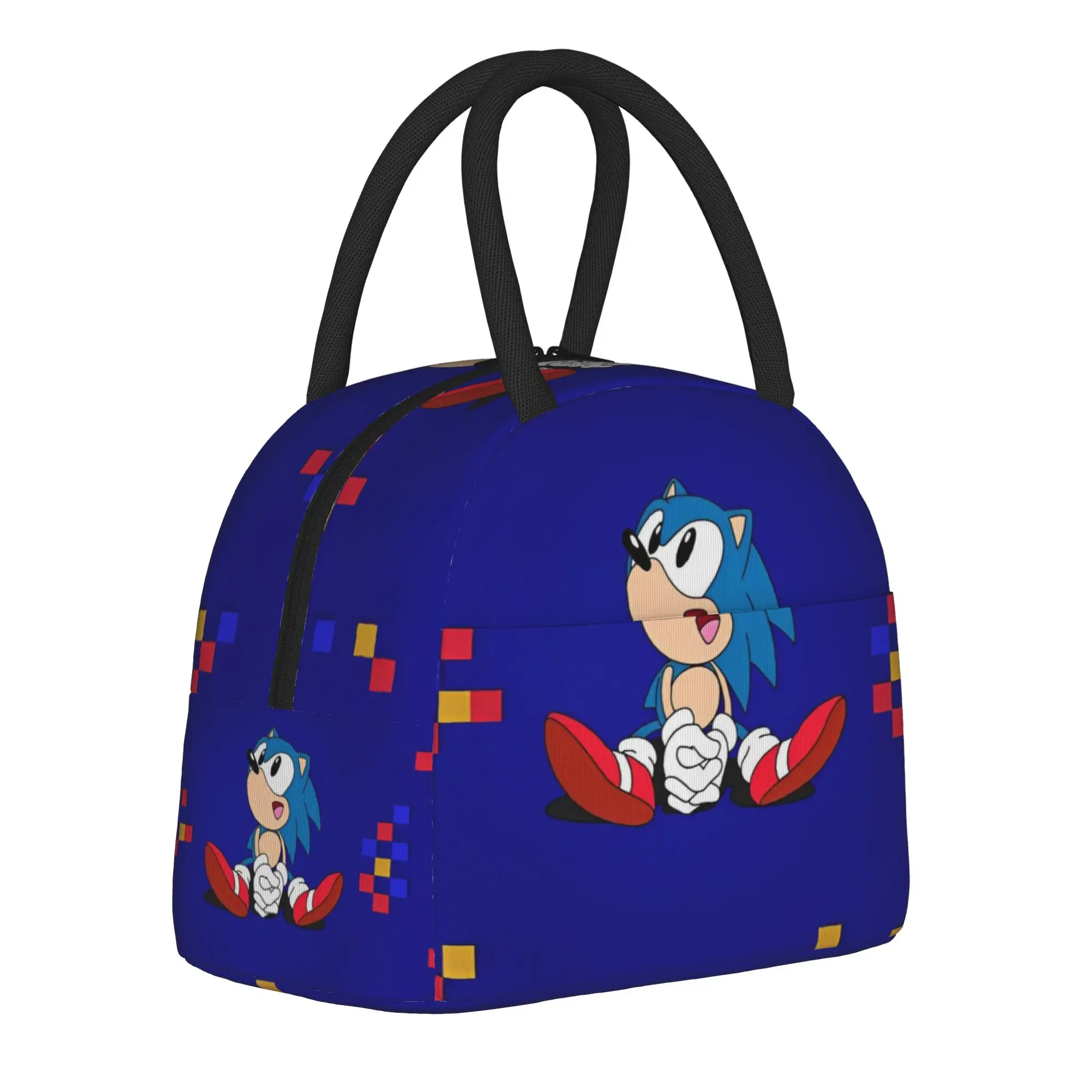 Shadow The Hedgehogs  Insulated Lunch Bags Thermal Bag Lunch Container  Portable Tote Lunch Box Girl Boy Office  Travel