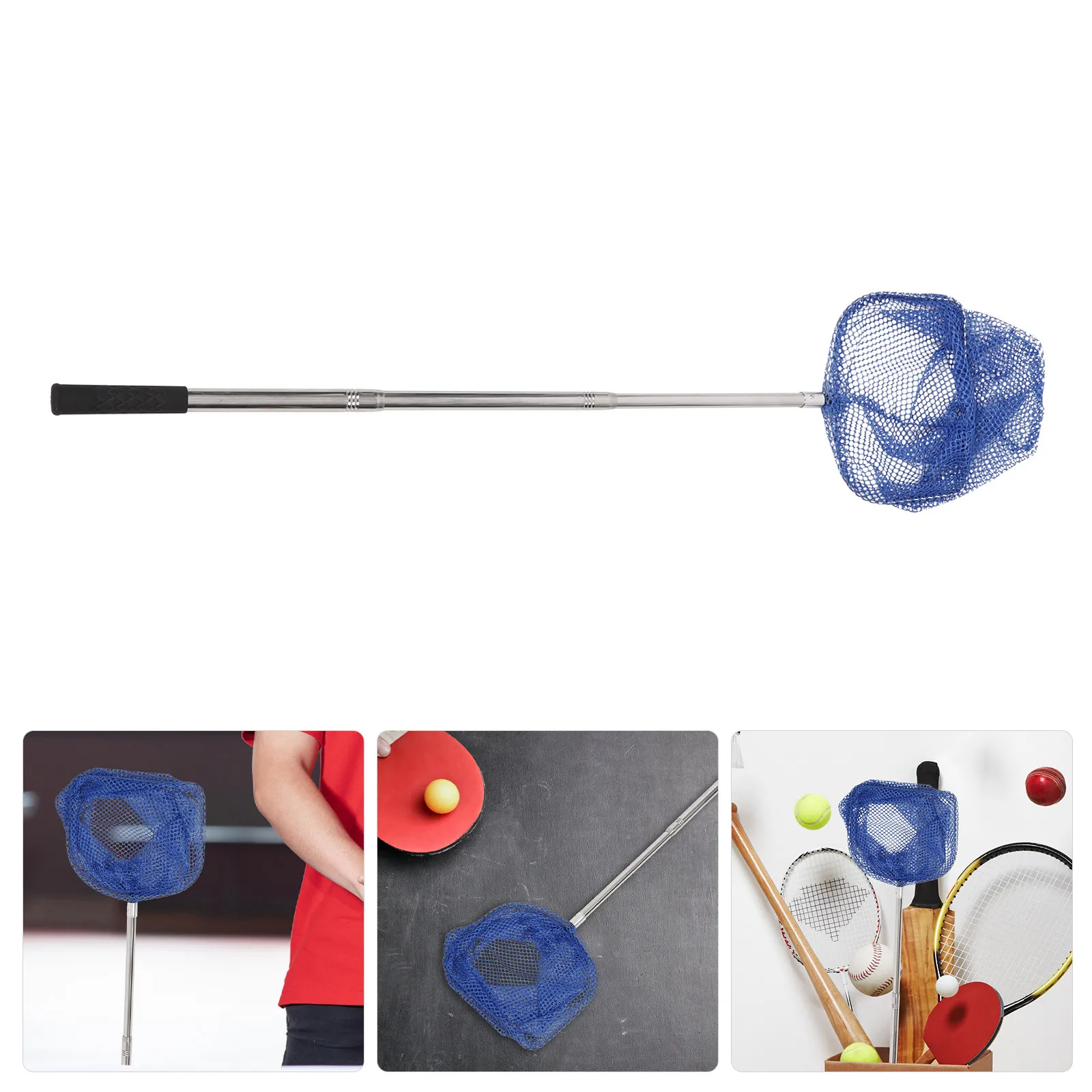 

Stable Handle Portable Ball Picker for Tennis Table Tennis Golf Balls Telescopic Ball Collector Convenient Time Saving Back