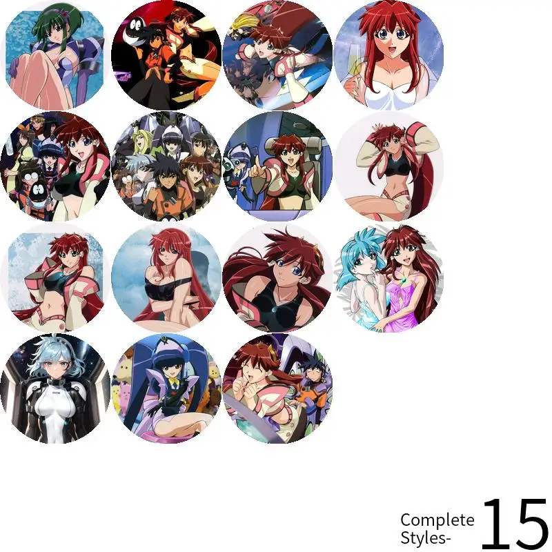 Vandread Dita Liebely Game أنيمي شخصية شارة بروش مرساة الأجهزة الطرفية PinCute الملابس Loverinsignias الشخصية