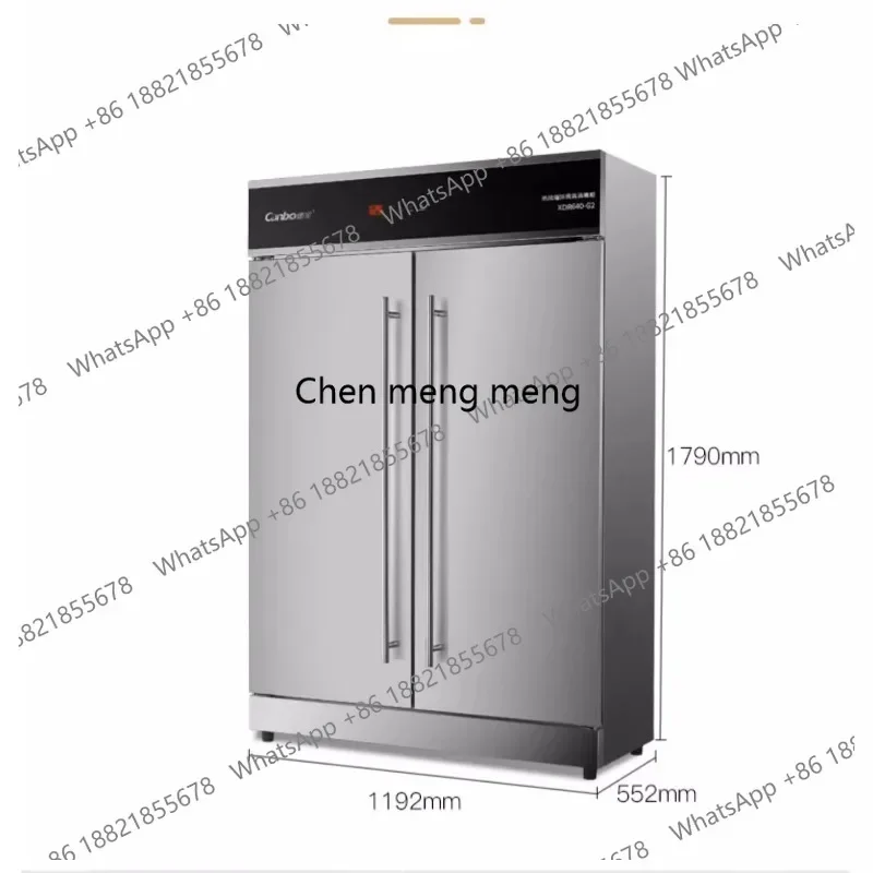 XDR640-G2 commercial double door vertical large capacity hot air stainless steel high temperature sterilization cupboard