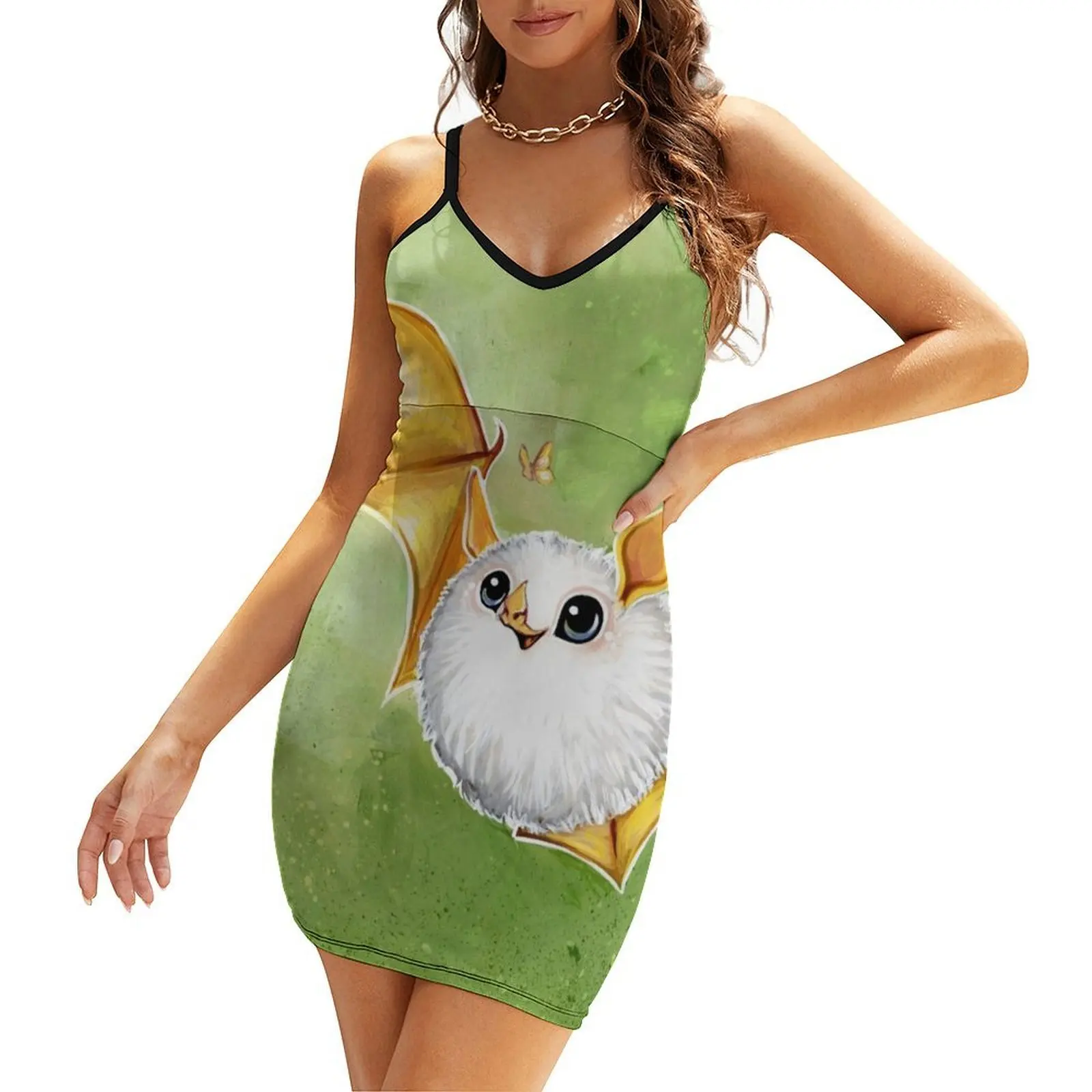 

Cotton Ball Bat Sling Dress women's evening dresses dress summer 2025 women Dress vintage dresses with long sleeves