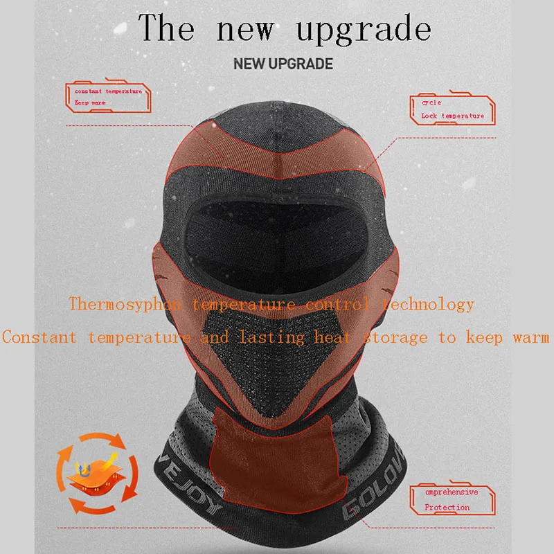 Thermal Cycling Mask Winter Balaclava Full Face Head Scarf Hat Cycling Ski Snowboard Bicycle Motocycle Windproof Warm MTB