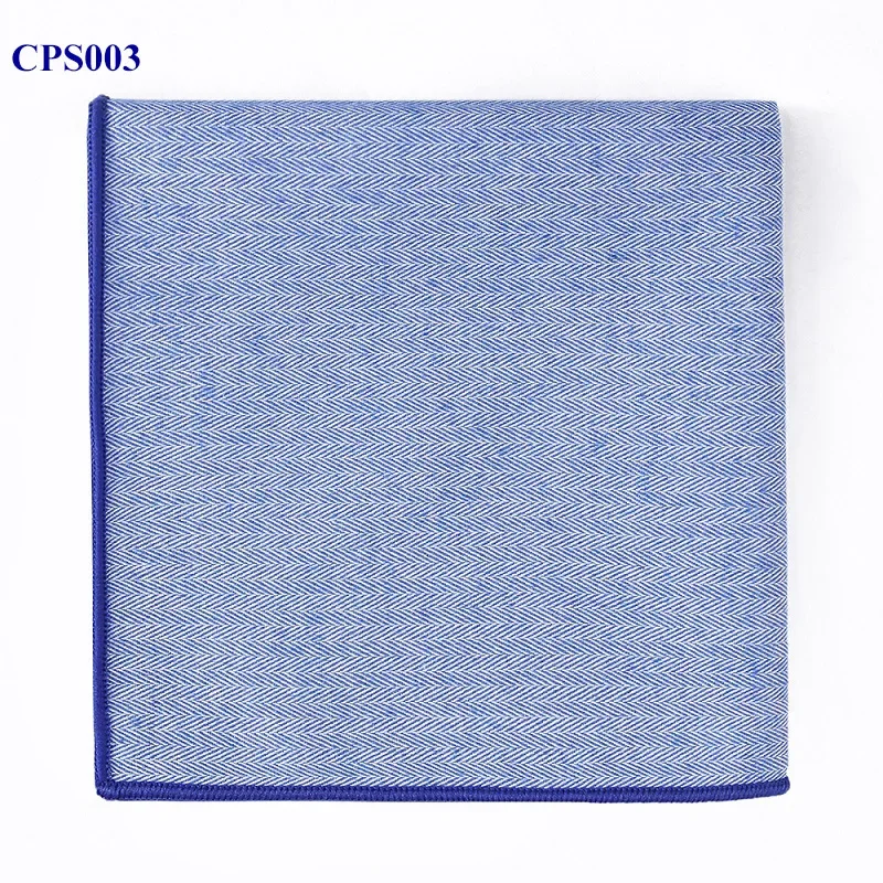 25 cm * 25 Abito da uomo Hanky Pocket Square Twill tinto in filo 10 colori Fazzoletto in cotone tinta unita Accessorio per asciugamani