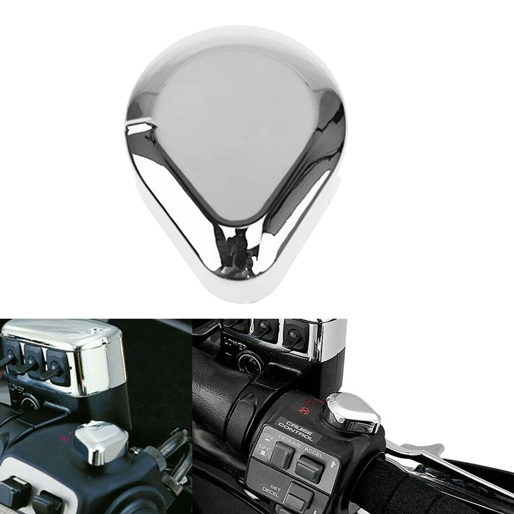 Motorcycle Plastic Fairing Kill Switch Cover Cap Chrome For Honda Goldwing GL1800 2001 2002 2003 2004 2005 2006 2007 2008-2011