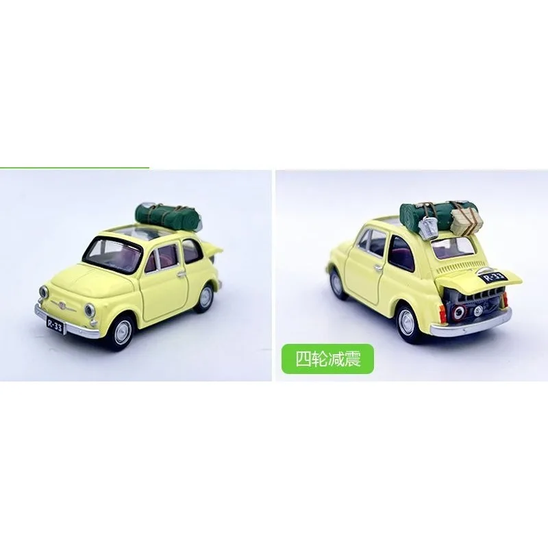 TAKARA TOMY TPU05 Lupin III Fiat 500 Limited Edition Diecast Car Model Collectible Toy Christmas gifts for children