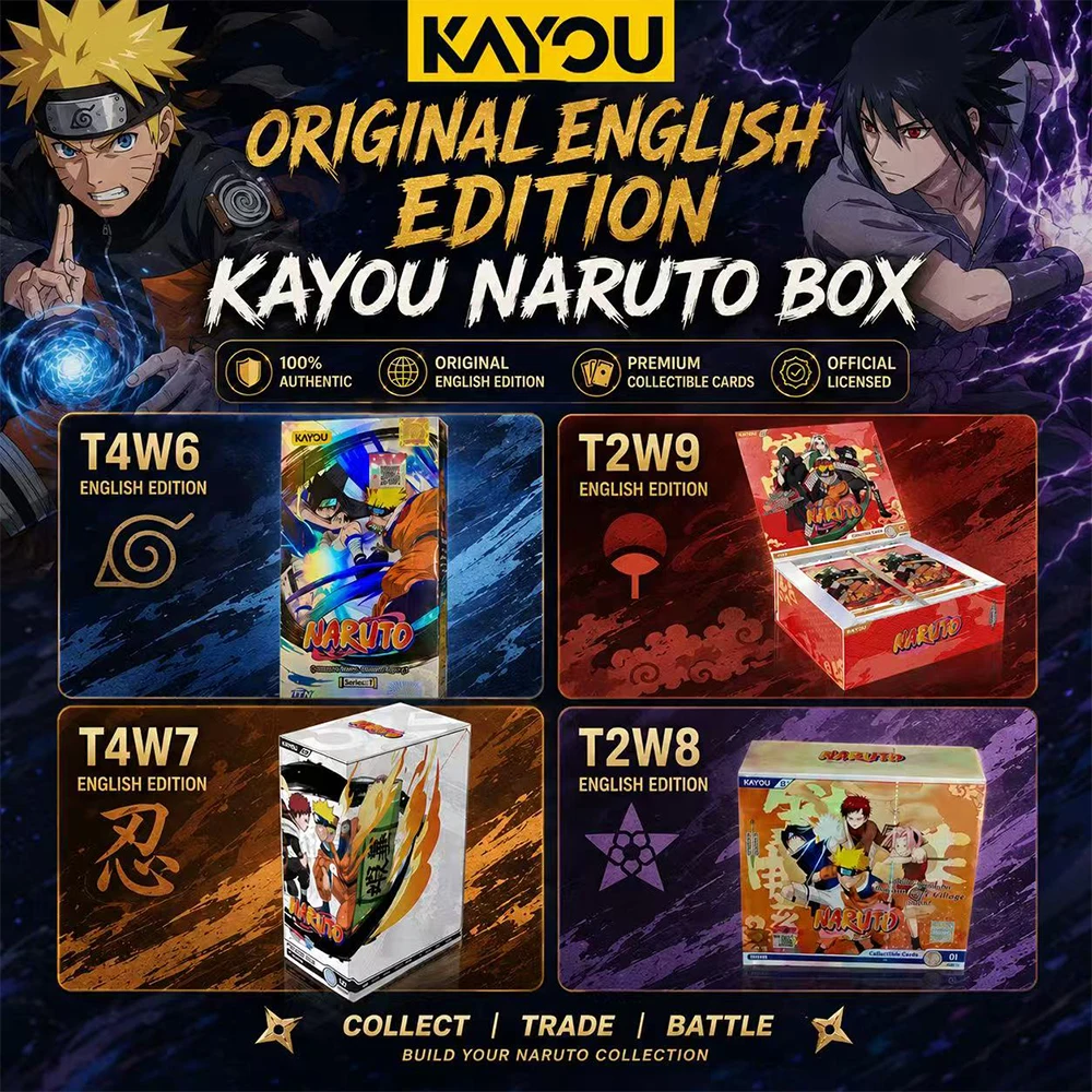 Caixa de Cartas Kayou Naruto W6T4 W8T2 W7T4 W9T2, Merchandise de