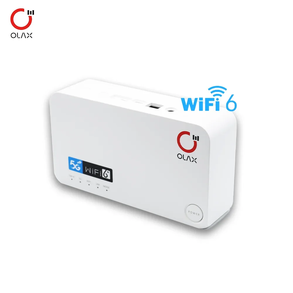 OLAX G5010 Portable 5G LTE CPE wifi6 eSIM 1800mbps waterproof wireless outdoor 5g wifi router modem with sim card slot