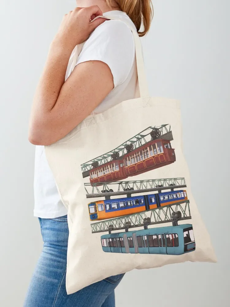 Schwebebahn 3 types Tote Bag Women's shopper bag free delivery bags bags for women Tote Bag