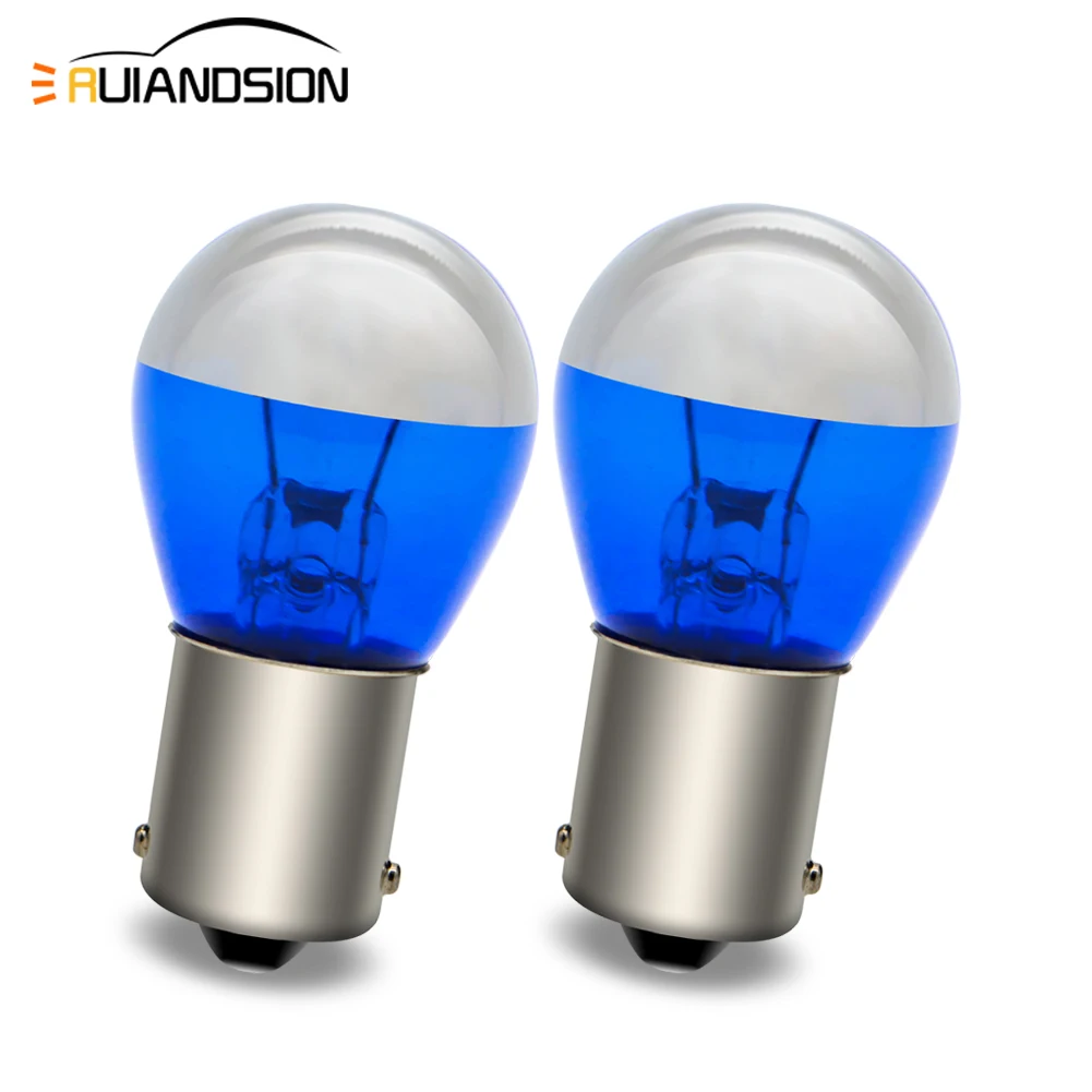 

1156 BA15S P21W 12V 21W Halogen Bulb Brake Light White T20 7440 Turn Signal Replacement Lamp for Tail Light Parking Light 2Pcs