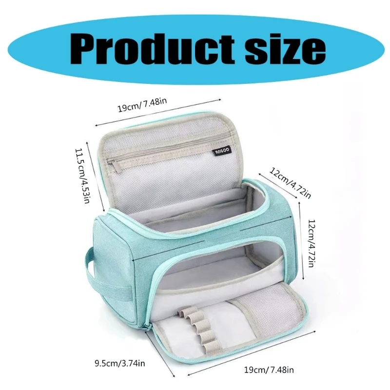 Многоцелевой пенал большой емкости, двухслойные сумки для ручек