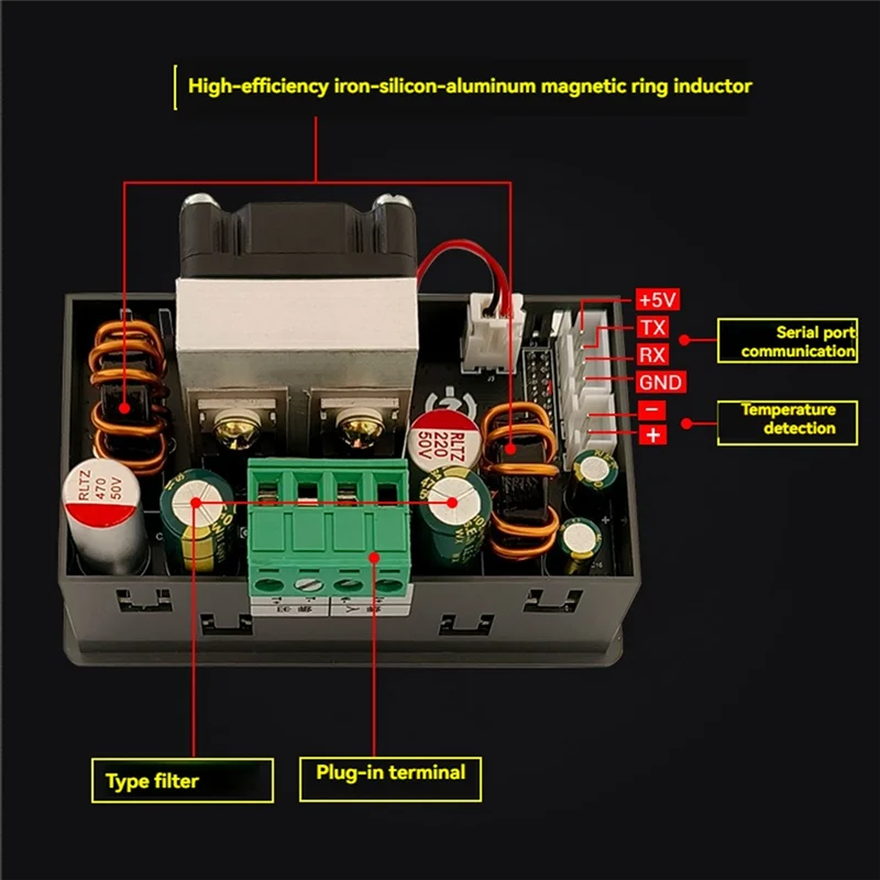 【ADD TO CART 】SK150C With ZK-U2T 1.8 Inch Color Screen CNC Lifting Voltage DC Adjustable Regulated Power Supply Module DC7-36V 8