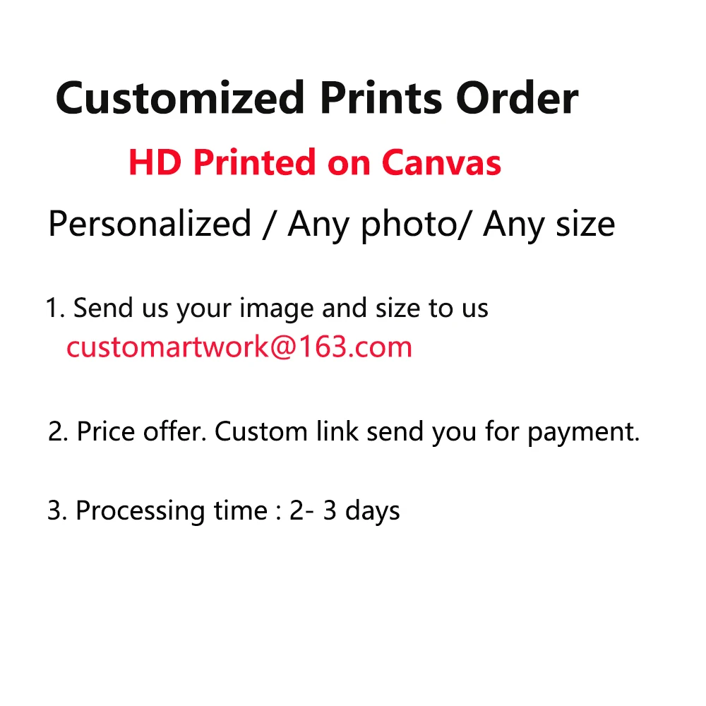 Custom Canvas Prints HD Poster From Famliy Portrait Photo Unique Wall Art Personalized Gift for Birthday Christmas Home Decor