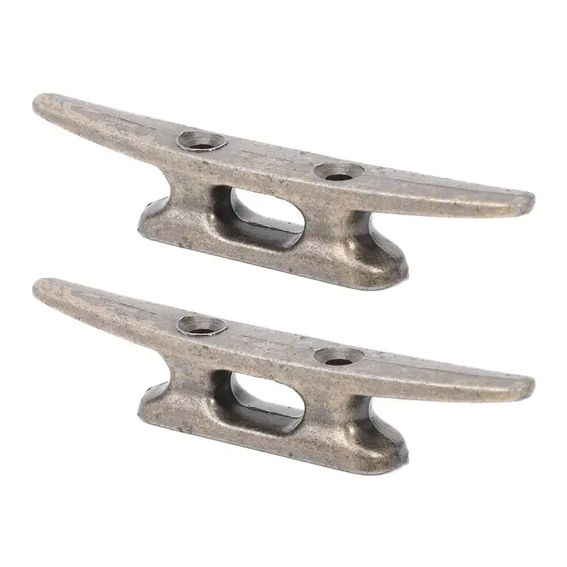 2pcs Zinc Alloy Open Base Light Weight Boat Mooring Accessories Boat Dock Cleats Marine Dock Cleat