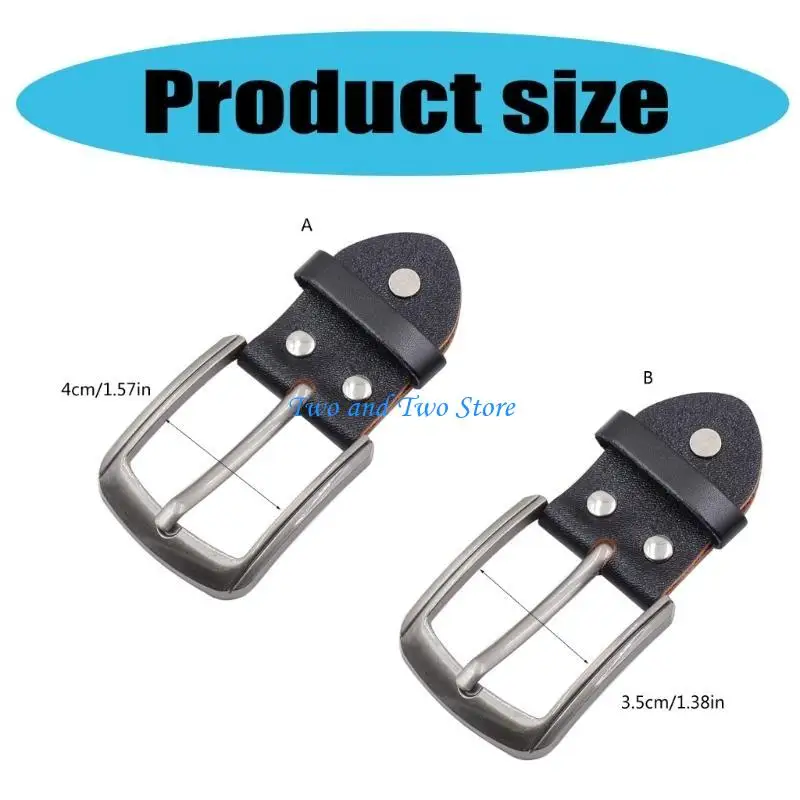 Hx6f Men Belt Buckle Leather Craft Particle Puckle Gail