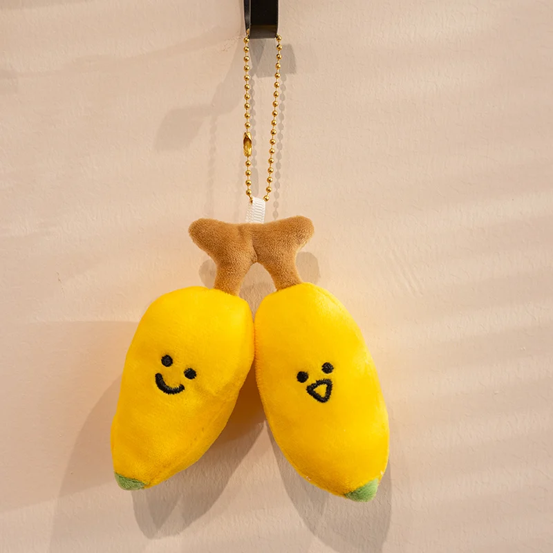 Kawaii Cake Cartoon Vegetable Fruit 10-15CM Cute Memory Food Pendant Stuffed Doll Pendant Backpack Bag Decor Kid Gift