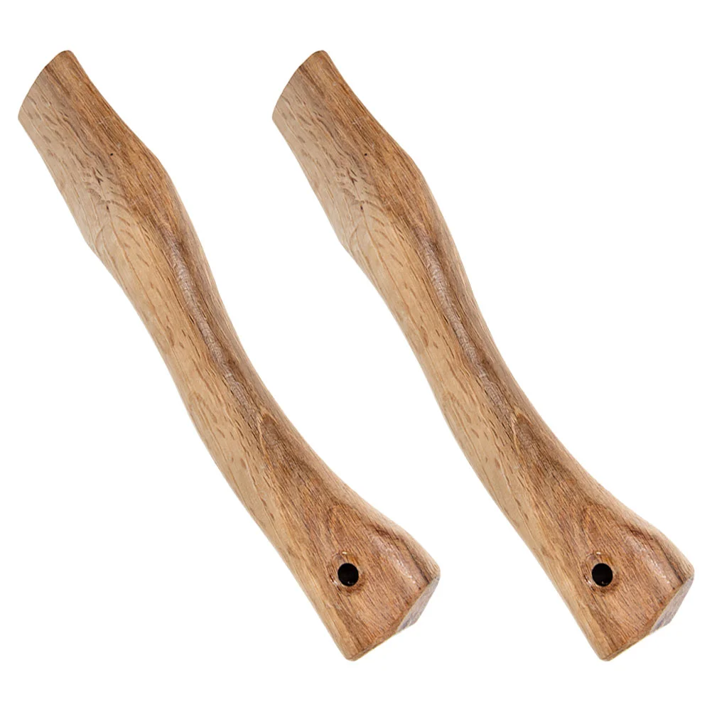 2 Pcs Wooden Ax Handle Axe for Handles Part Practical Hatchet Replacement Ornaments