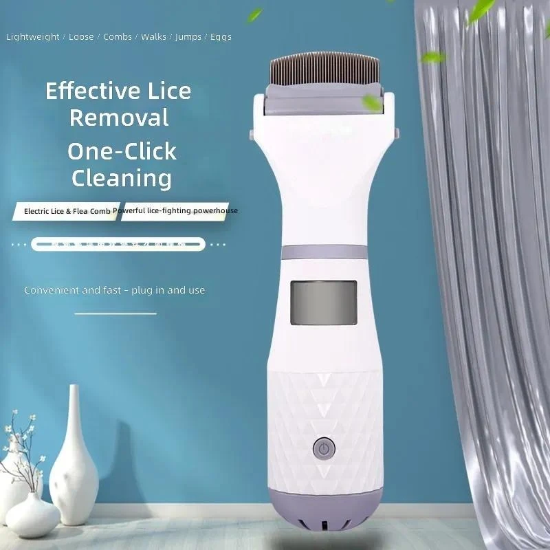 for Pet Electric Flea Comb Louse Catcher Hair Cleaner Lice Remover Tick Removal Tool