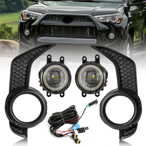 Para Toyota 4 Runner 2014 2015 2016 2017 2018 2019 2020 2021 LED luces antiniebla luces de circulación diurna parachoques delantero luces diurnas 12V