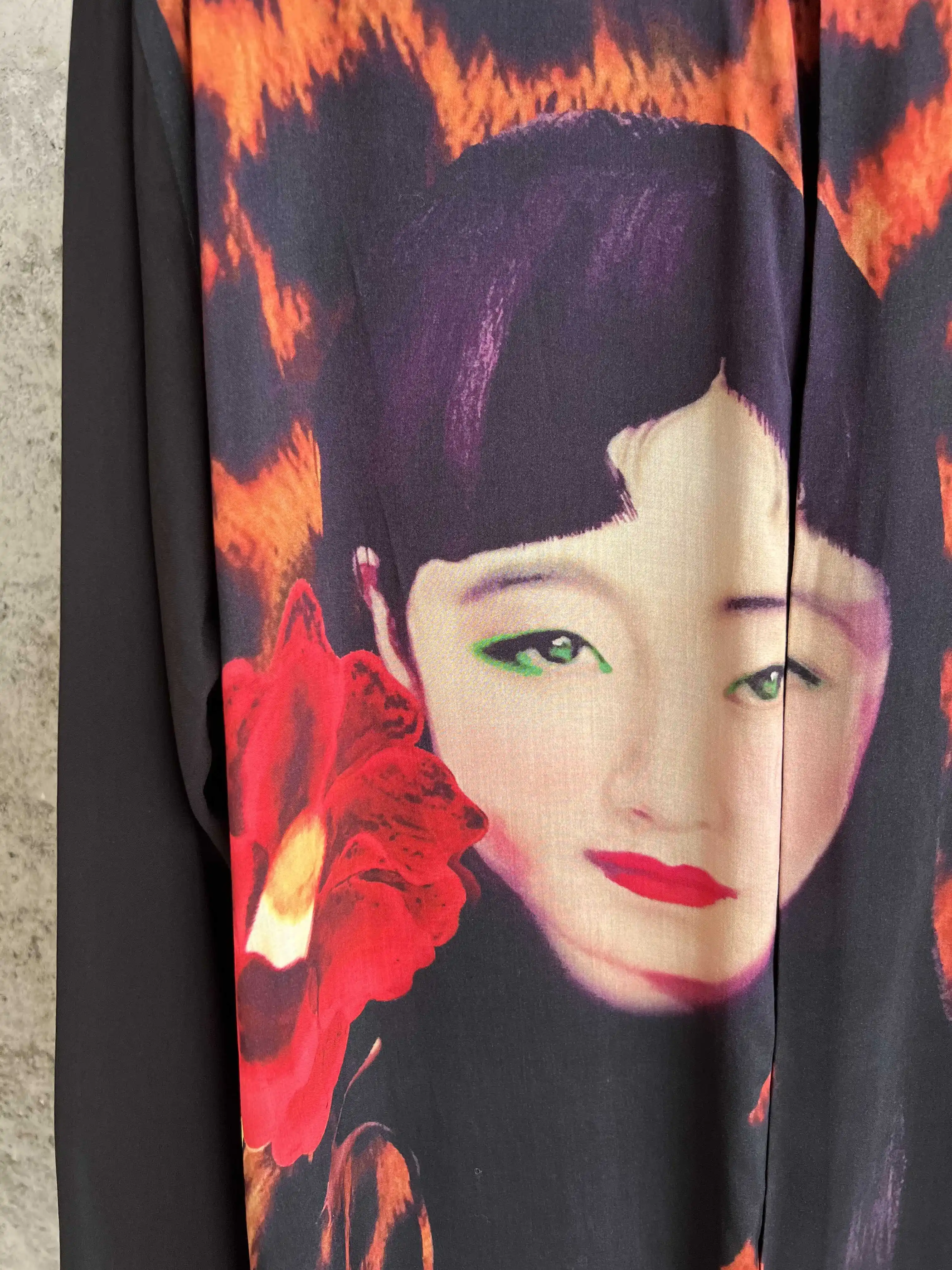 

Шелковая длинная рубашка с леопардовым принтом, длинная рубашка с силуэтом парижской моды