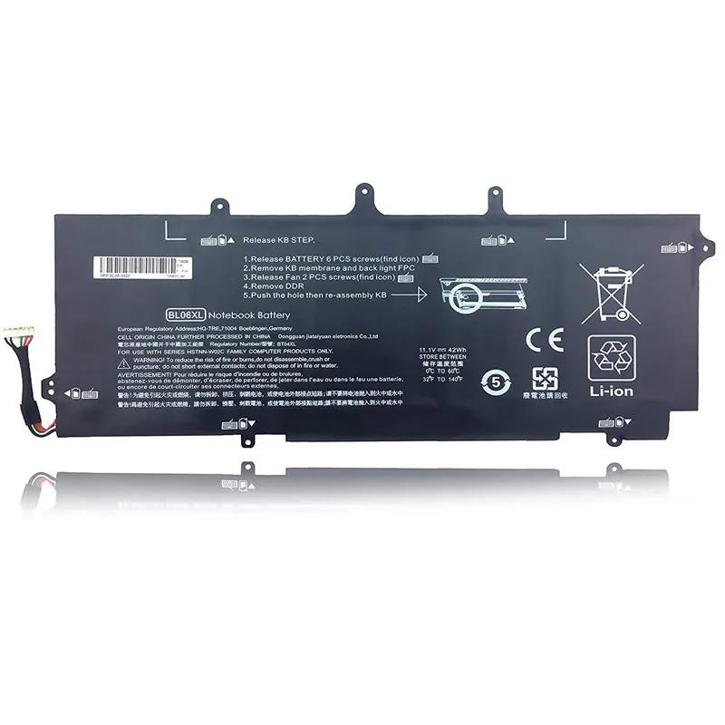 11.1V 42Wh New HSTNN-IB5D HSTNN-DB5D BL06XL Laptop Battery for HP EliteBook Folio 1040 G0 G1 G2 Series 722297-005 722236-171