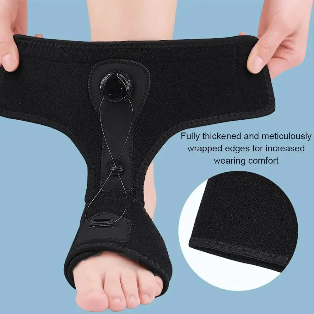 1Pcs Compression Plantar Fasciitis Splint, Drop Foot Orthopedic Brace Adjustable Rotating Knob Sleep Support Achilles Tendonitis