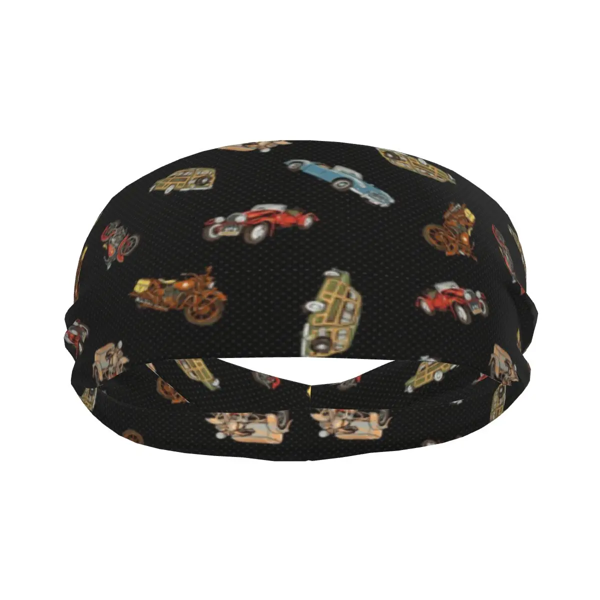 

Old Car And Motorcycle Pattern Elastic Hair Band Yoga Headband Makeup Hair Hoop Headwrap