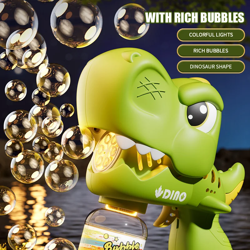 Kinder-Seifenblasenpistole, elektrisch, 65 ml, Seifenmaschine, tropfenfrei, mit Licht, automatische Party-Spiele im Freien, für 3 Jahre Kinder, Geburtstagsgeschenke